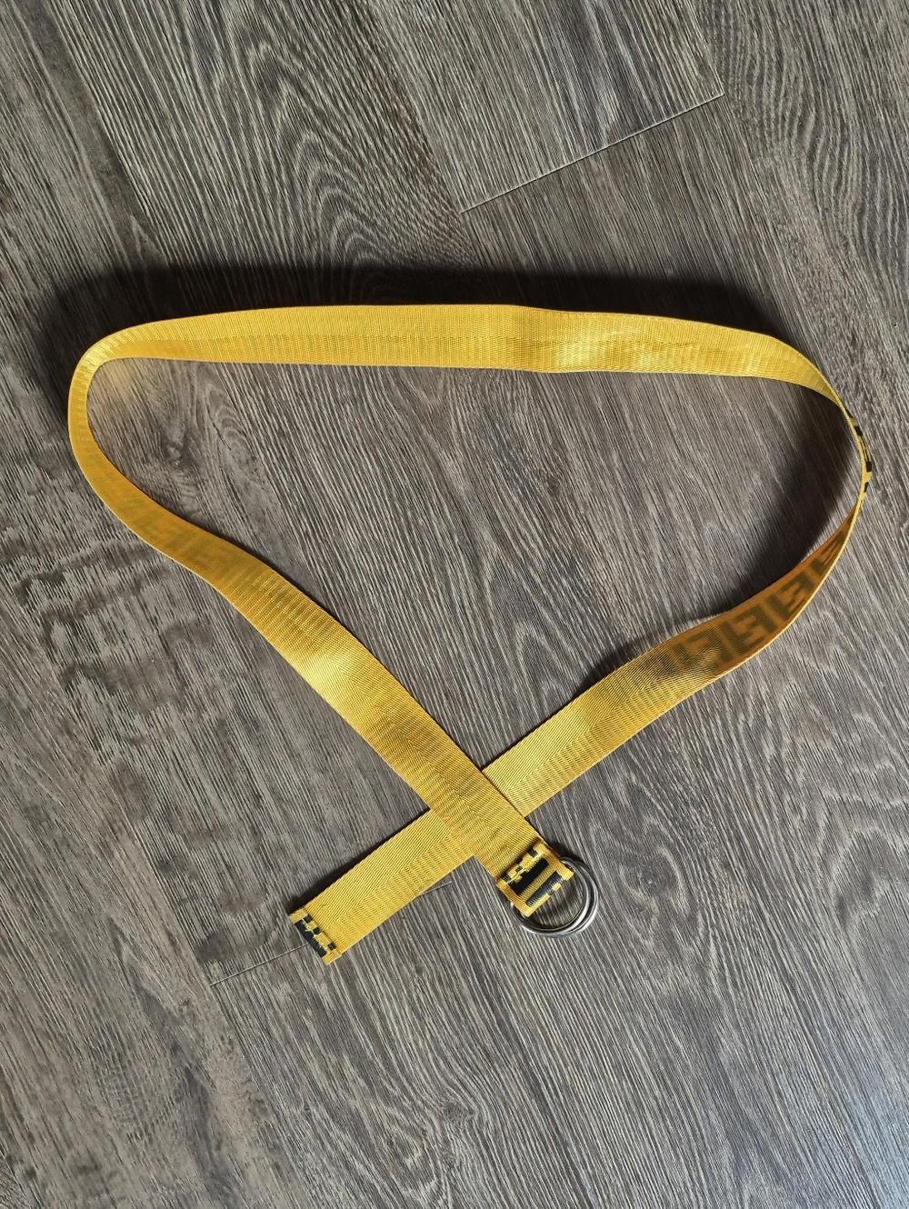 Yellow and Black FF Logo Unisex Webbing Belt - Picture 5 of 5